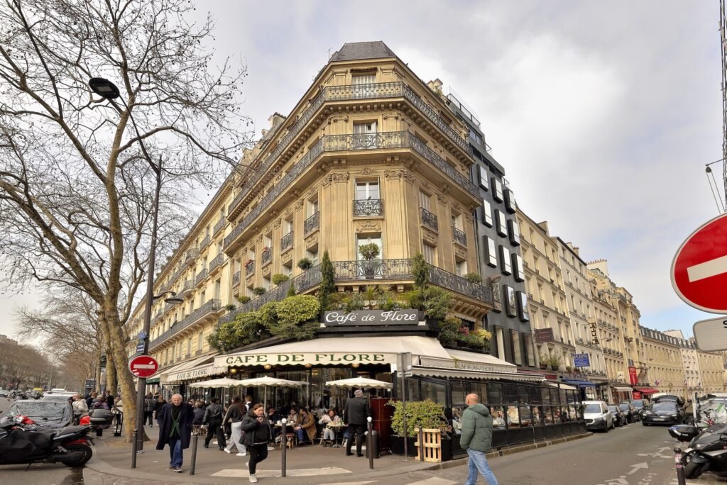 A €5.2m Paris apartment opposite Café de Flore offers 149m² of luxury with floor-to-ceiling windows, chic interiors, a showpiece kitchen and postcard-perfect views.