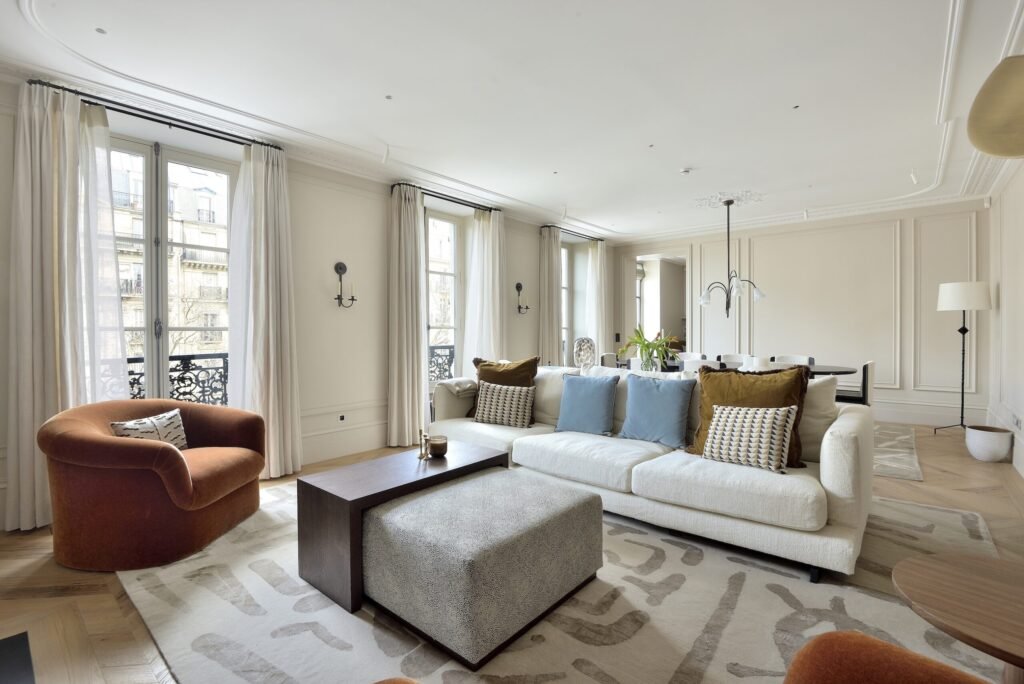 A €5.2m Paris apartment opposite Café de Flore offers 149m² of luxury with floor-to-ceiling windows, chic interiors, a showpiece kitchen and postcard-perfect views.