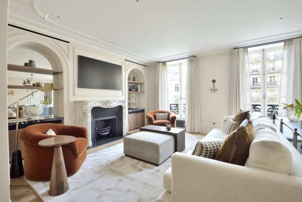 A €5.2m Paris apartment opposite Café de Flore offers 149m² of luxury with floor-to-ceiling windows, chic interiors, a showpiece kitchen and postcard-perfect views.