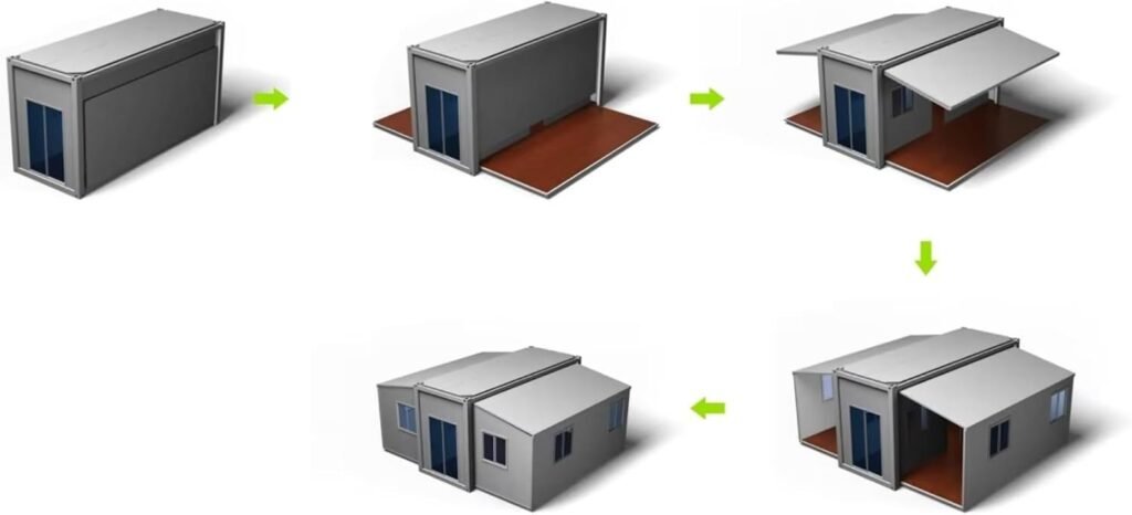 A foldable two-bedroom home for under £6,800 is on sale via Amazon, featuring a bathroom and modular design that can be installed in hours as a compact housing solution.