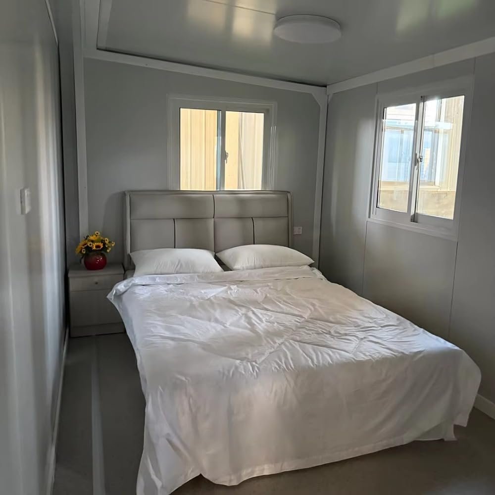 A foldable two-bedroom home for under £6,800 is on sale via Amazon, featuring a bathroom and modular design that can be installed in hours as a compact housing solution.