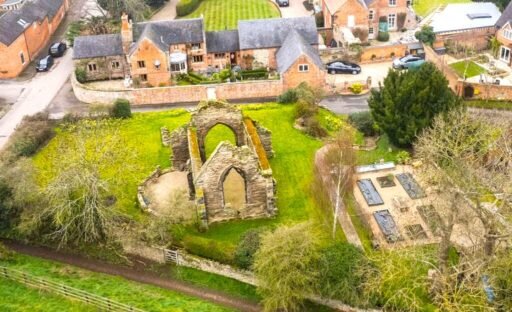 Family home in Hemington for £840,000 features modern comforts plus rare ruins of a 13th century Grade II listed chapel, a secret garden and a refurbished stone barn.