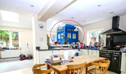 Four bedroom Norwich home listed for £435,000 hides a quirky surprise in the kitchen - a bright blue Tardis replica offering unique character alongside family living.