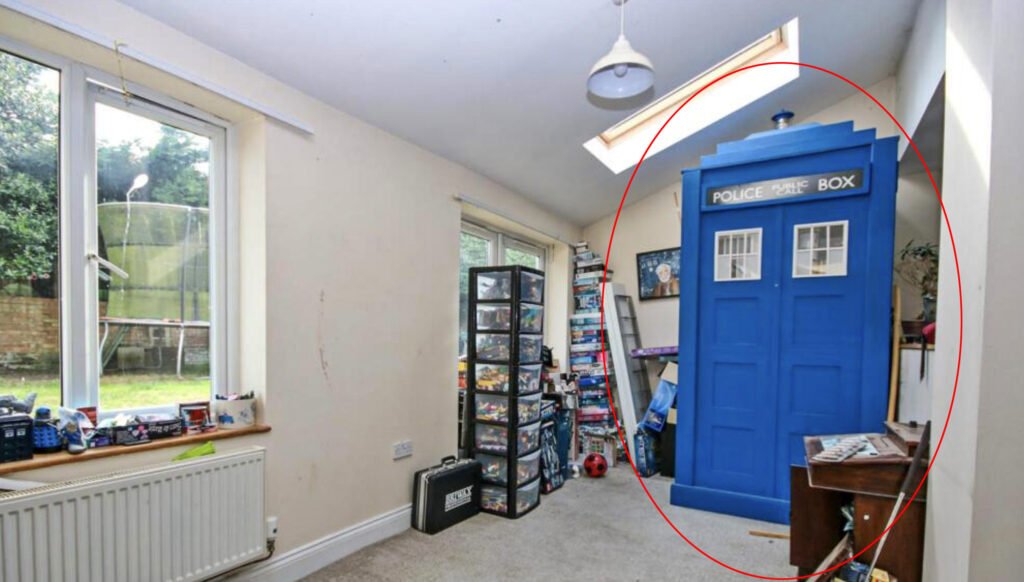 Four bedroom Norwich home listed for £435,000 hides a quirky surprise in the kitchen - a bright blue Tardis replica offering unique character alongside family living.
