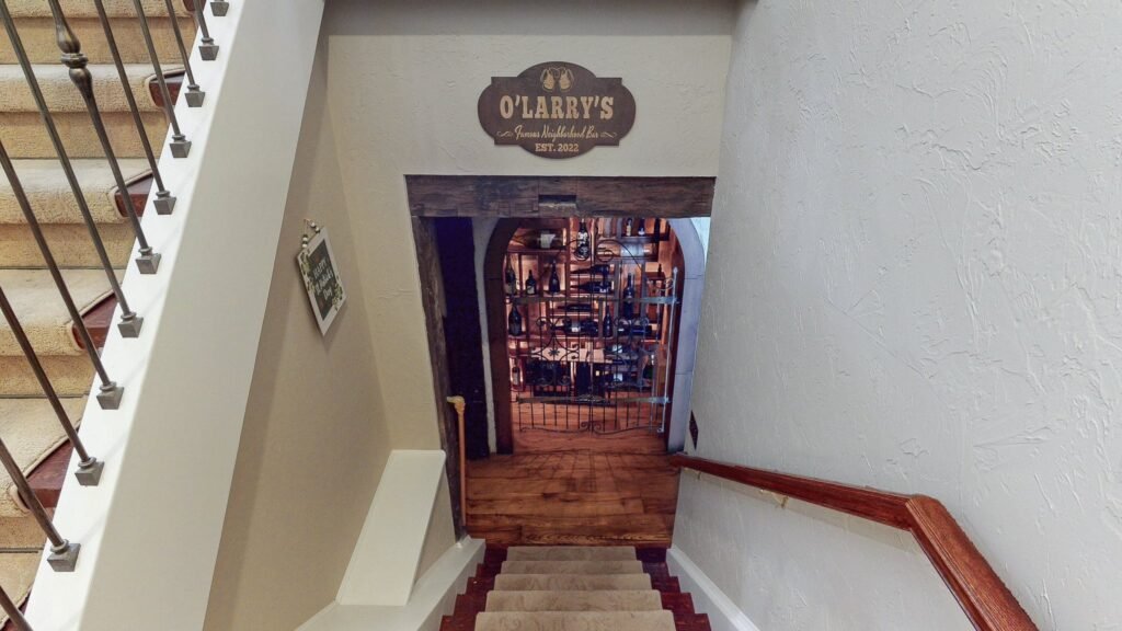 A Cleveland home listed at \$1.6m comes with its own Irish pub, featuring a bar, fireplace and pool table, alongside four bedrooms, marble floors and scenic gardens.