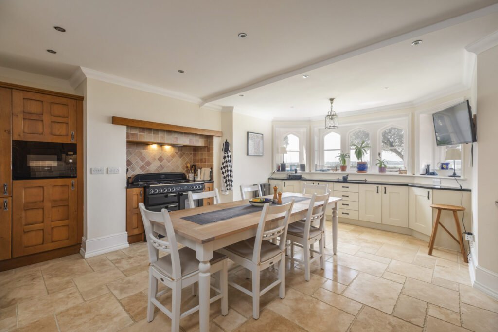 Luxury three bed apartment in Henry VIII’s historic Netley Castle with private beach, sea views, grand hall access, and modern interiors is listed for £800,000.