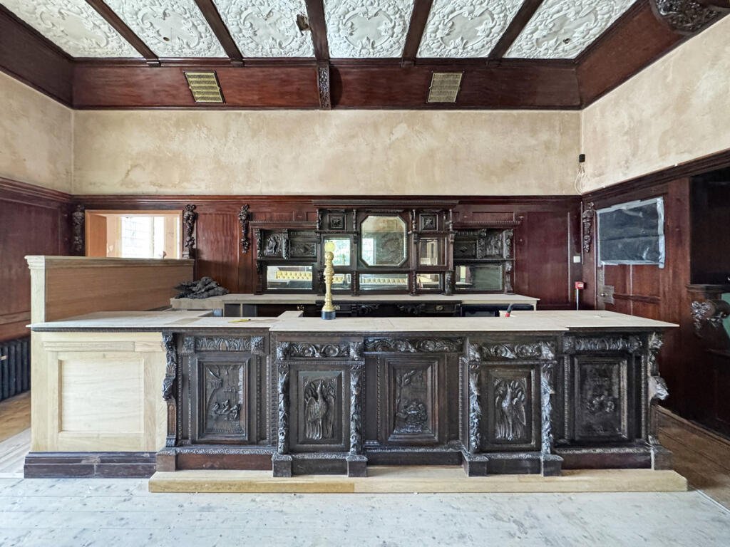 Wilton Grange, a Grade II listed six bedroom Jacobean style home in Hartlepool, is for sale at £857,500, boasting grand period features and boutique hotel potential.