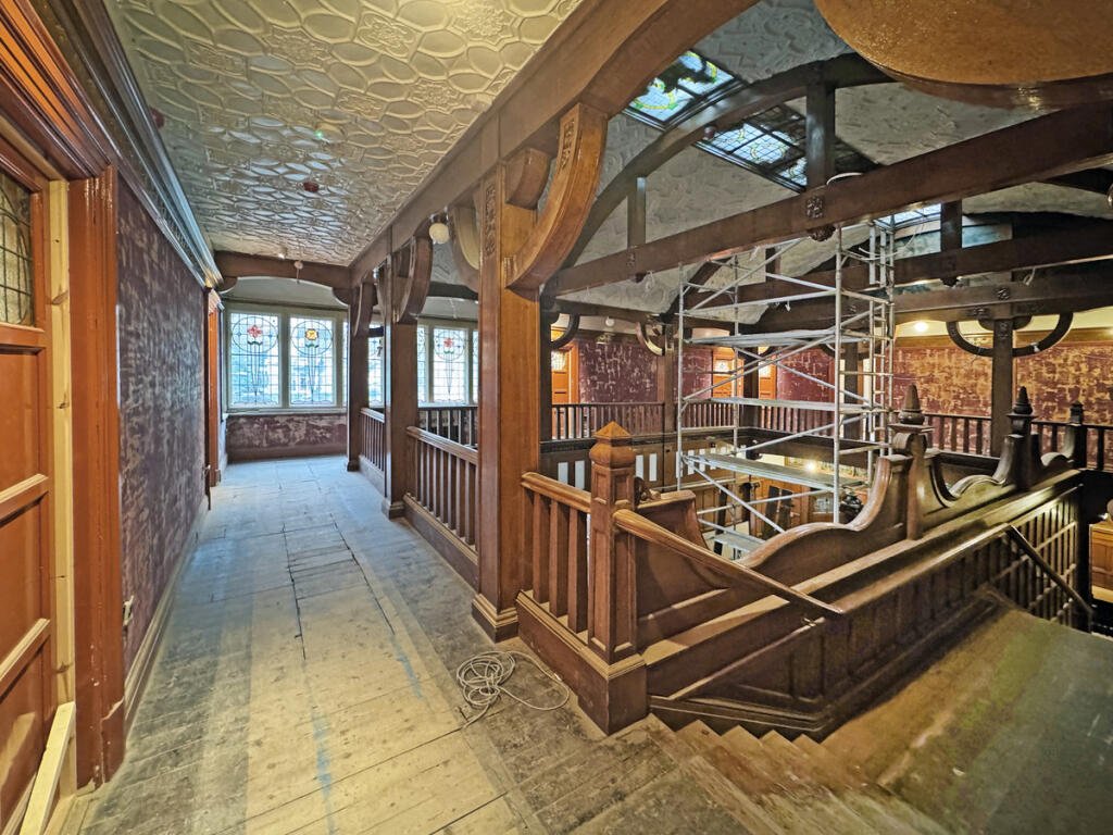 Wilton Grange, a Grade II listed six bedroom Jacobean style home in Hartlepool, is for sale at £857,500, boasting grand period features and boutique hotel potential.