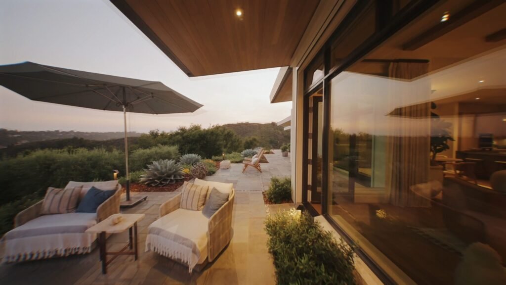 Back to the Future star Christopher Lloyd lists his \$6.4M Santa Barbara home with ocean views, sleek modern design, guest retreat, and seamless indoor-outdoor living.