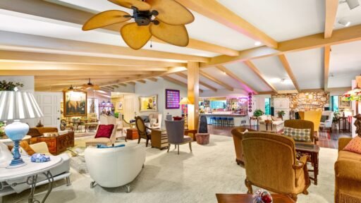 The Las Vegas Underground House, a 1970s Cold War bunker with 14,000 sq ft, pool, faux sky and retro interiors, is for sale at \$8.5m as the ultimate atomic-age retreat.