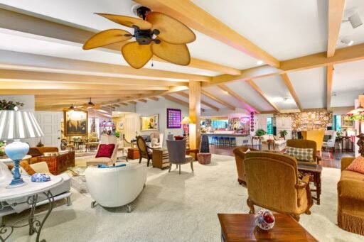 The Las Vegas Underground House, a 1970s Cold War bunker with 14,000 sq ft, pool, faux sky and retro interiors, is for sale at \$8.5m as the ultimate atomic-age retreat.