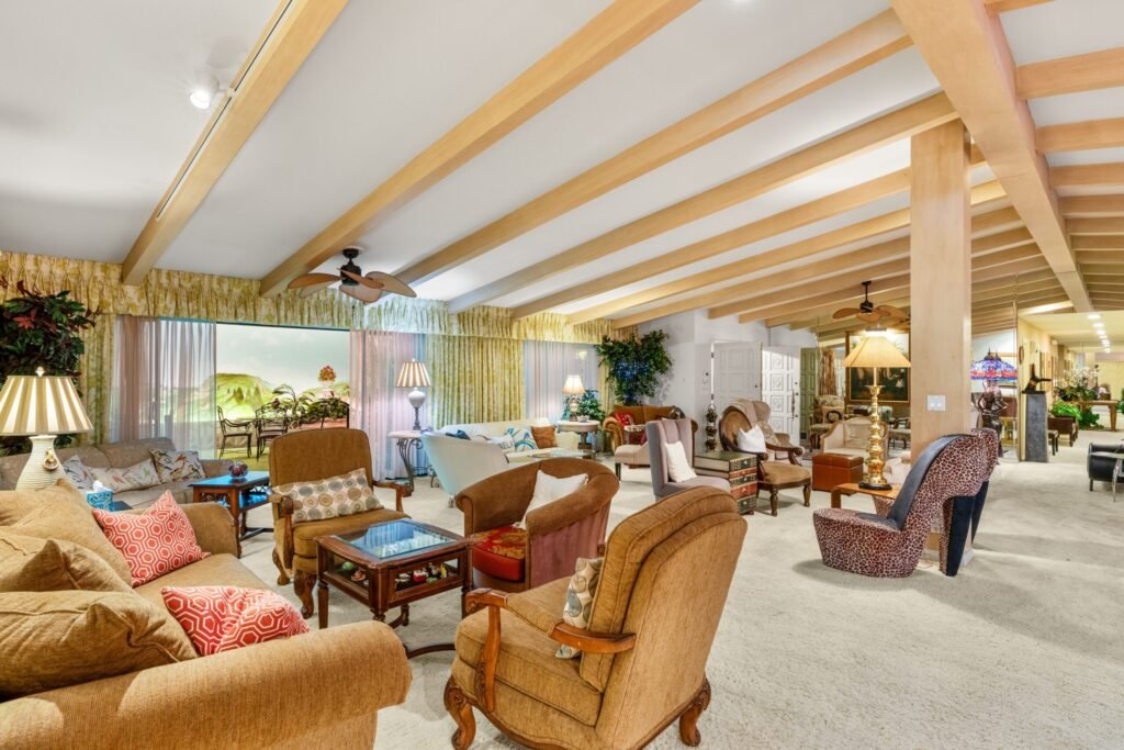 The Las Vegas Underground House, a 1970s Cold War bunker with 14,000 sq ft, pool, faux sky and retro interiors, is for sale at \$8.5m as the ultimate atomic-age retreat.