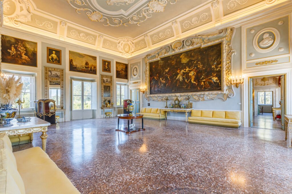 Tuscan villa near Lucca once owned by Napoleon’s sister hits the market with grand interiors, olive groves, pools, orangery, private chapel and rich historic charm.