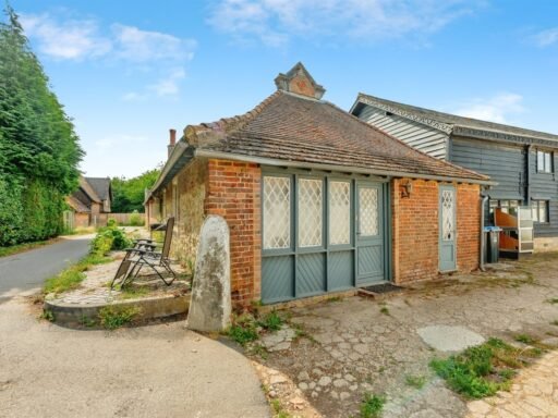 This Surrey home hides a surprise behind its doors with a ground-floor playspace and pole alongside cozy bedrooms, patio and charm, priced at £375,000.