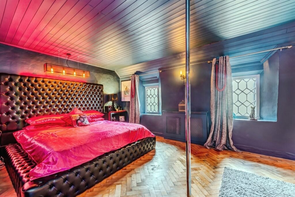 This Surrey home hides a surprise behind its doors with a ground-floor playspace and pole alongside cozy bedrooms, patio and charm, priced at £375,000.