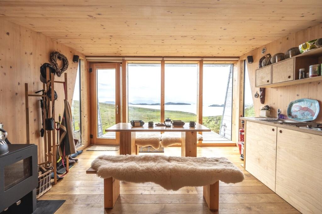Mullagrach Island in Scotland’s Summer Isles is now £400,000, offering 88 acres of rugged beauty, eco cabin, wildlife conservation and total off-grid seclusion.