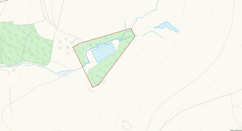 Scenic eight-acre woodland with Butterbrook reservoir near Dartmoor is on auction for £55,000. Historic 1916 site offers peaceful freehold land close to Ivybridge and Plymouth.