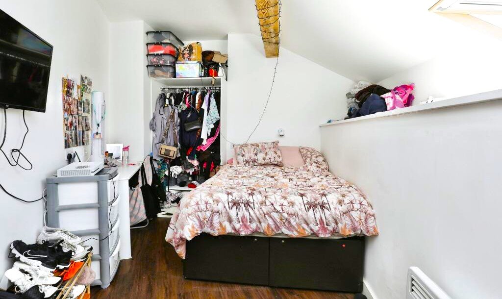 A £10,000 student flat in Liverpool offers ensuite living, shared lounge and kitchen, gym access and 24 hour concierge with mortgage repayments under £50 a month.