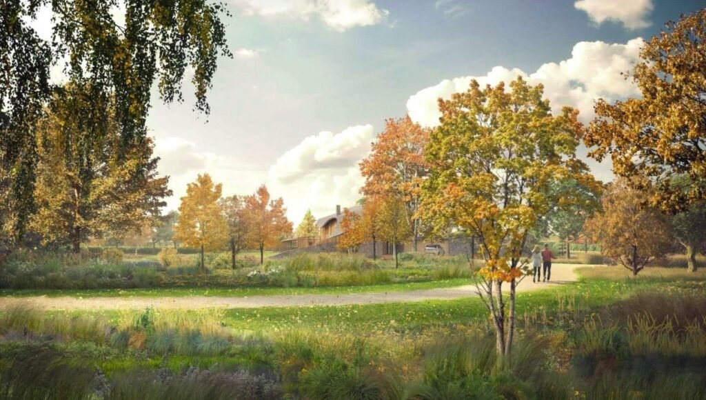 Serpentine House in Suffolk offers a rare chance to build a stunning five bed eco home with solar power, ground source heating and unique architecture for £750,000.