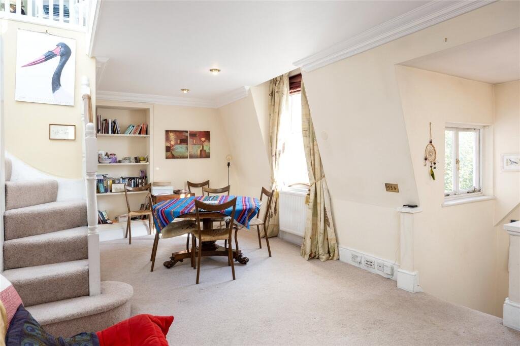 Chelsea duplex near Sloane Square listed at £595k with two bedrooms, conservatory and gardens but just 19 years left on the leasehold making it a rare risky bargain.