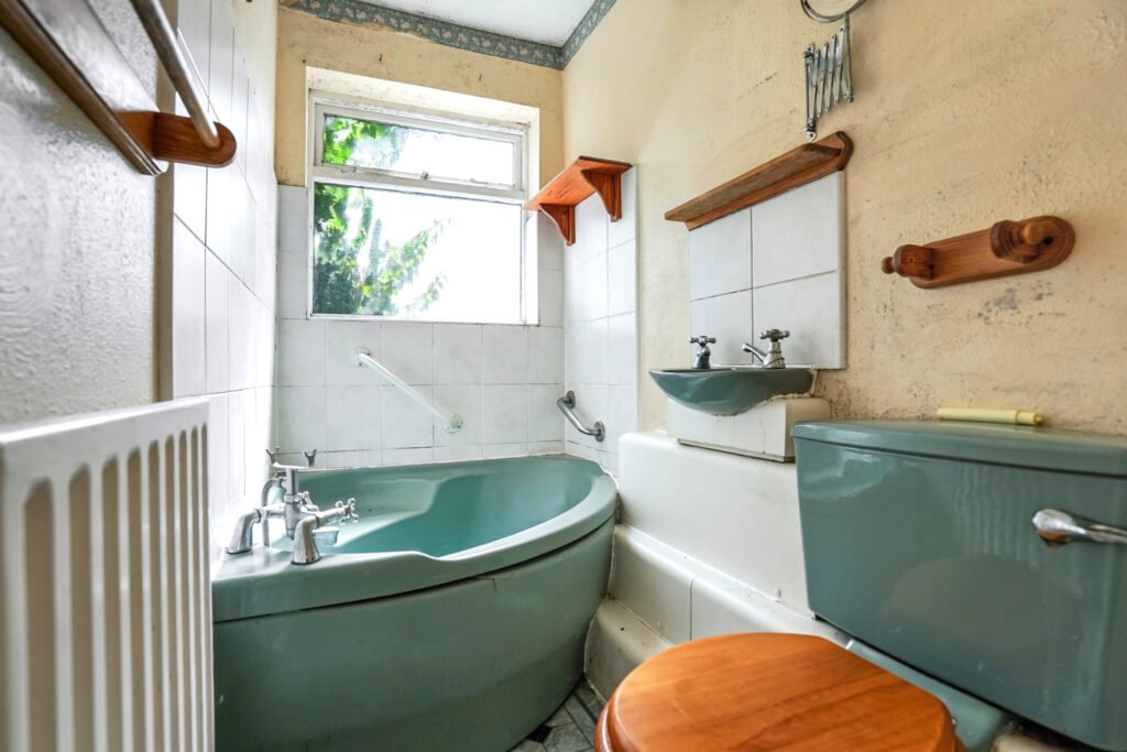 Britain’s narrowest homes include this 7ft wide terraced house in Chatham with 500 sqft space, two bedrooms, and a guide price of £75,000 at auction.