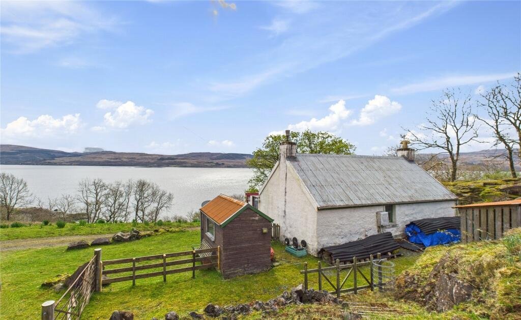 A remote two-bedroom cottage on the Isle of Mull is for sale at £195,000, offering stunning coastal views, wildlife spotting, a garden and complete seclusion.