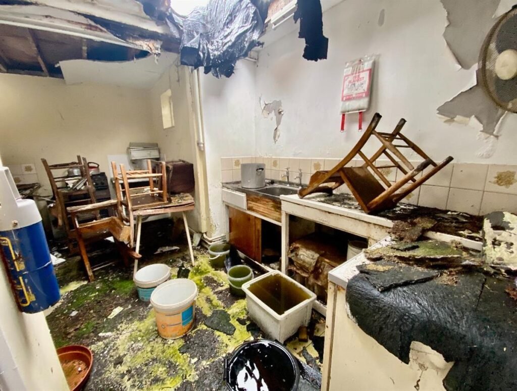 A historic 1885 Reading Room in Upminster is on sale for £200k to £250k with potential for conversion but needs major renovation after years of neglect and disrepair.
