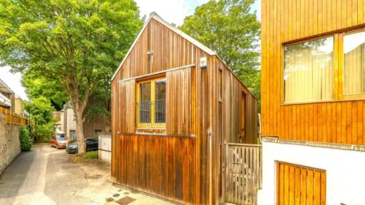 Unique £980,000 Hackney home dubbed a Wendy house offers two bedrooms, modern interiors, garden, balcony and parking in a prime London location near Hackney Downs.