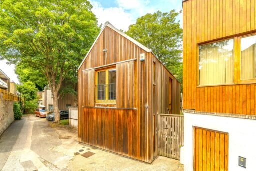 Unique £980,000 Hackney home dubbed a Wendy house offers two bedrooms, modern interiors, garden, balcony and parking in a prime London location near Hackney Downs.