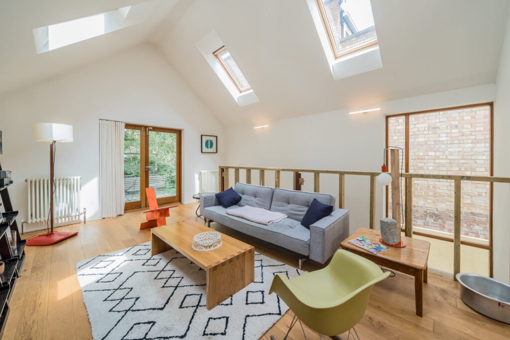 Unique £980,000 Hackney home dubbed a Wendy house offers two bedrooms, modern interiors, garden, balcony and parking in a prime London location near Hackney Downs.
