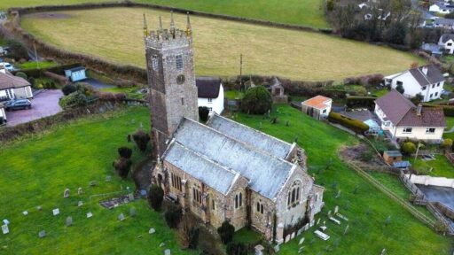 A Grade I Listed church in Devon with vaulted ceilings, stained glass and a graveyard is for sale at £50,000 offering unique potential for conversion or business use.
