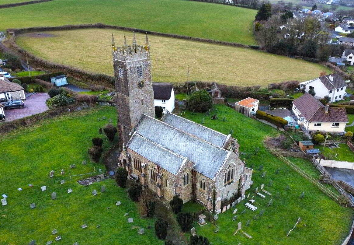 A Grade I Listed church in Devon with vaulted ceilings, stained glass and a graveyard is for sale at £50,000 offering unique potential for conversion or business use.
