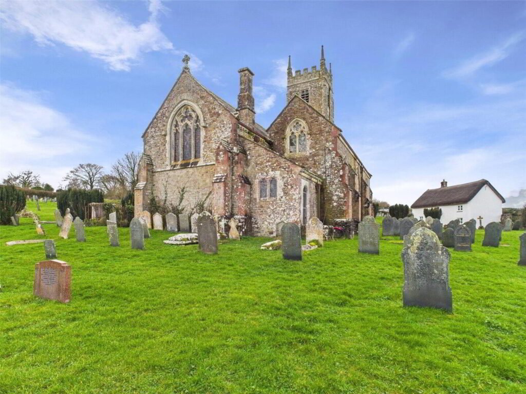 A Grade I Listed church in Devon with vaulted ceilings, stained glass and a graveyard is for sale at £50,000 offering unique potential for conversion or business use.