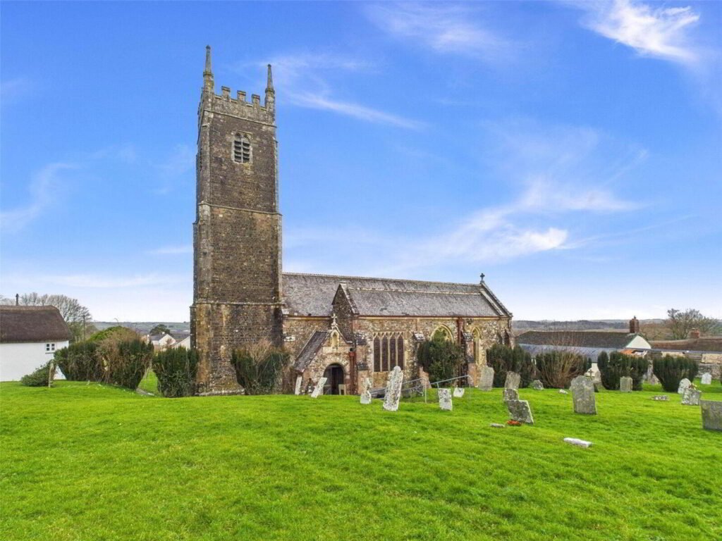A Grade I Listed church in Devon with vaulted ceilings, stained glass and a graveyard is for sale at £50,000 offering unique potential for conversion or business use.