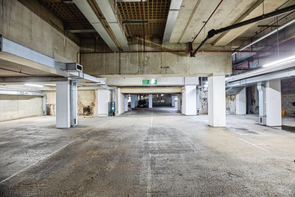 A single parking space in Fulham overlooking the River Thames is on sale for £150,000, with buyers also paying annual service charges and ground rent for security access.