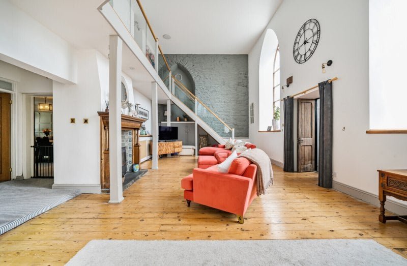 A converted chapel in Bere Alston offers heavenly charm with arched windows, an organ, and a garden called the Vicar’s Rest - listed for £450,000 by Bradleys Estate Agents.