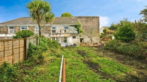 A two-bedroom cottage in Cornwall priced at £90,000 is drawing attention after photos revealed a mysterious skull on the fireplace amid its abandoned, timeworn interior.