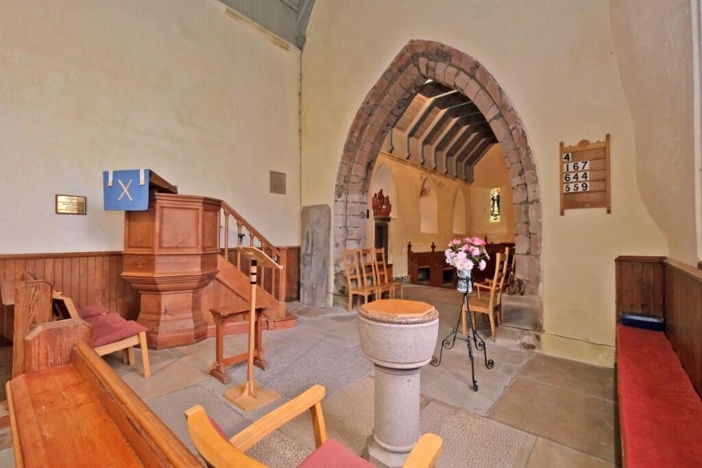 A 13th-century church in Aberdeenshire linked to author Lewis Grassic Gibbon is on sale for £45,000, though its historic Arbuthnott Aisle burial chapel is not included.