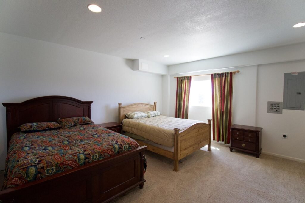 A £572,000 pyramid-shaped Colorado home with a secret bunker, escape hatch, solar power and 150 food cans is up for sale, offering complete off-grid security.