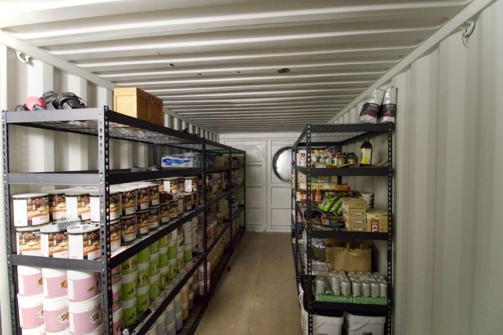 A £572,000 pyramid-shaped Colorado home with a secret bunker, escape hatch, solar power and 150 food cans is up for sale, offering complete off-grid security.