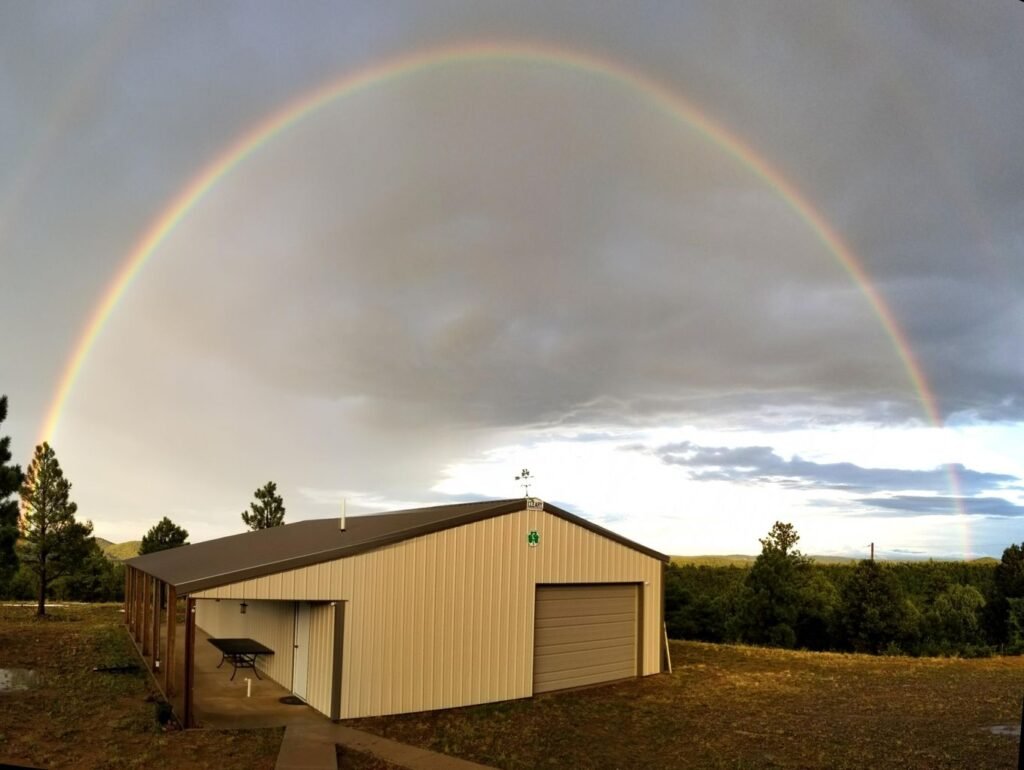 A £572,000 pyramid-shaped Colorado home with a secret bunker, escape hatch, solar power and 150 food cans is up for sale, offering complete off-grid security.