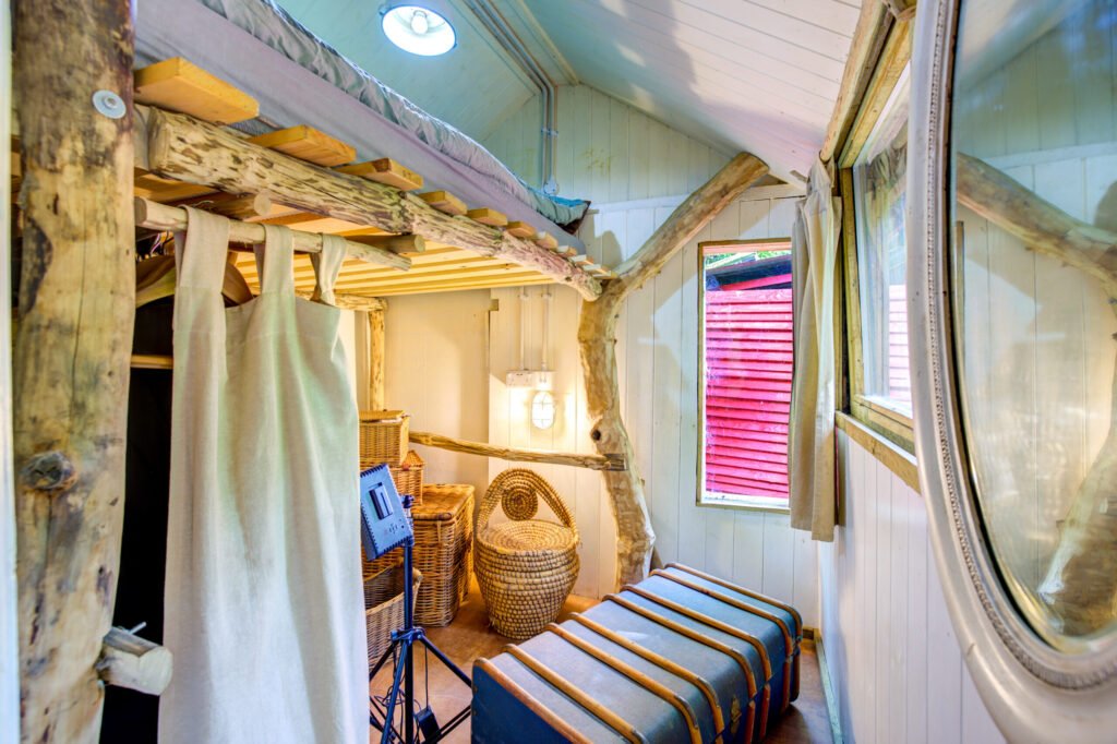 A £125,000 off-grid log cabin in Northumberland offers solar power, 5G internet and woodland views, but the new owner must move out for one week every year at Christmas.