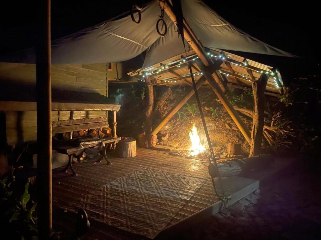 A £125,000 off-grid log cabin in Northumberland offers solar power, 5G internet and woodland views, but the new owner must move out for one week every year at Christmas.A £125,000 off-grid log cabin in Northumberland offers solar power, 5G internet and woodland views, but the new owner must move out for one week every year at Christmas.