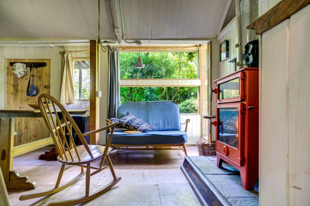 A £125,000 off-grid log cabin in Northumberland offers solar power, 5G internet and woodland views, but the new owner must move out for one week every year at Christmas.