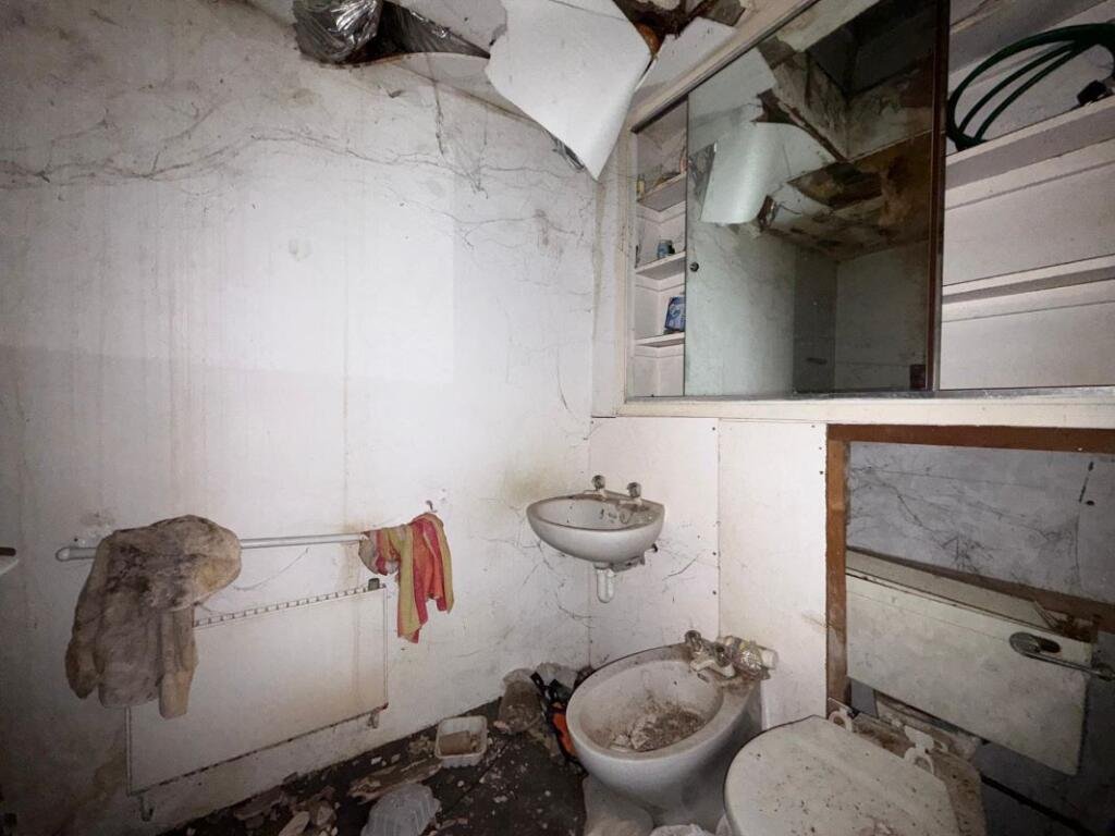 Overgrown Camden Mews home with collapsing interiors and a hidden car is listed for 925k promising redevelopment potential despite its rundown state and stunned locals.