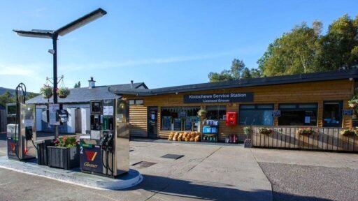 A petrol station on Scotland’s North Coast 500 route is for sale at £700,000, boasting £170,000 annual profit, a café, and an on-site three-bedroom bungalow.