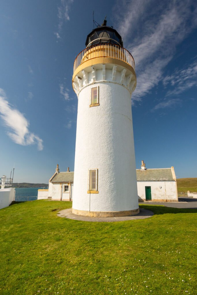 A historic seven bedroom lighthouse in Shetland is on sale for £350,000 offering sea views artist studios and former keepers cottages in a remote scenic setting.
