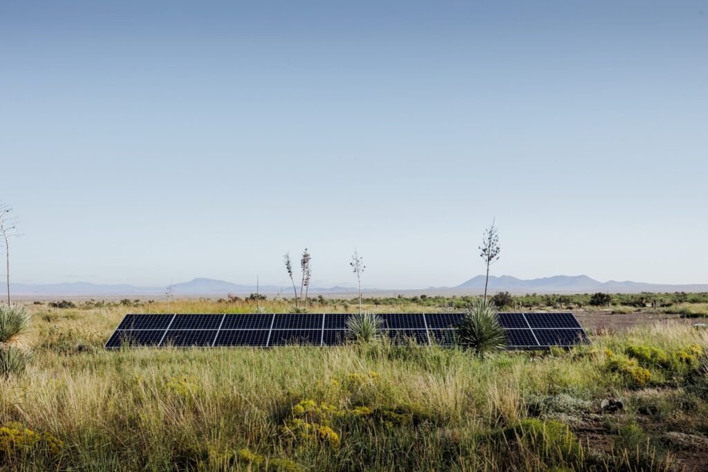 A £2.2m desert ranch near Marfa, Texas, once loved by A-listers, is for sale featuring stunning mountain views, modern design, and complete privacy on 10 acres.