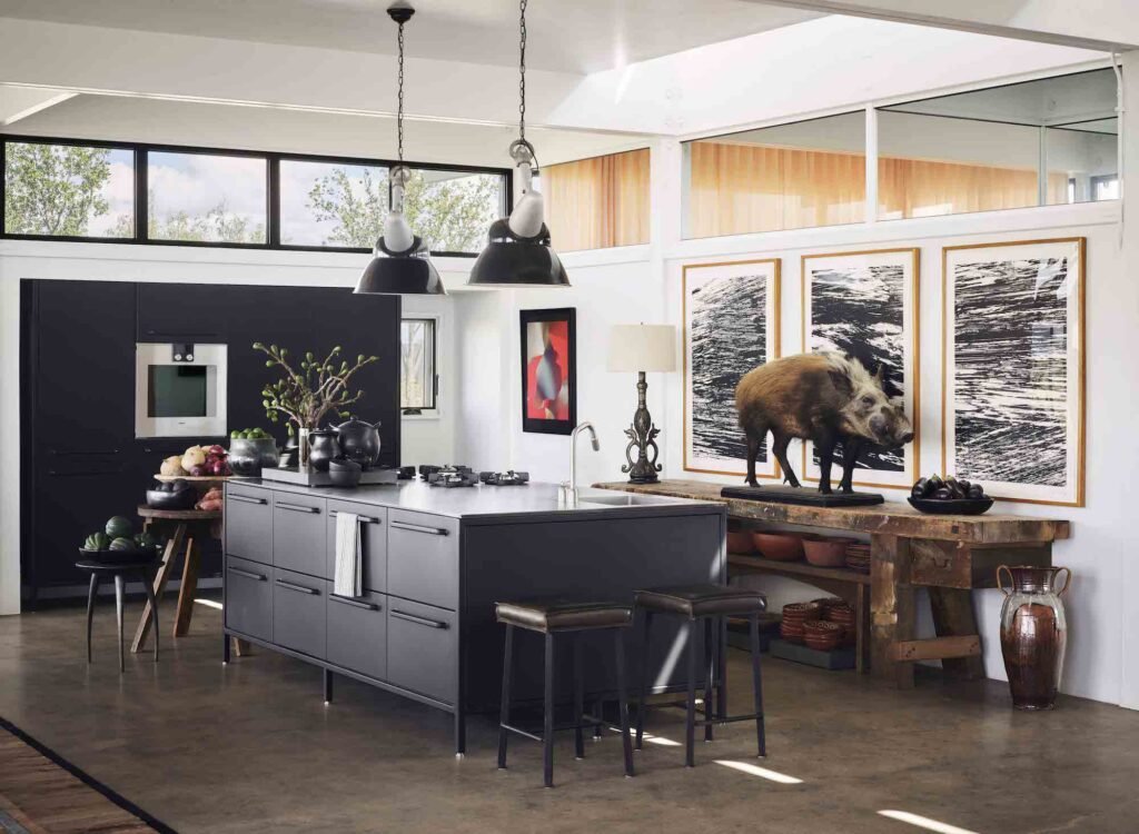 A £2.2m desert ranch near Marfa, Texas, once loved by A-listers, is for sale featuring stunning mountain views, modern design, and complete privacy on 10 acres.