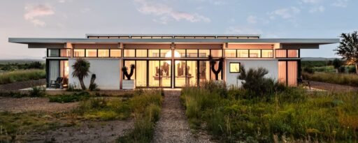 A £2.2m desert ranch near Marfa, Texas, once loved by A-listers, is for sale featuring stunning mountain views, modern design, and complete privacy on 10 acres.